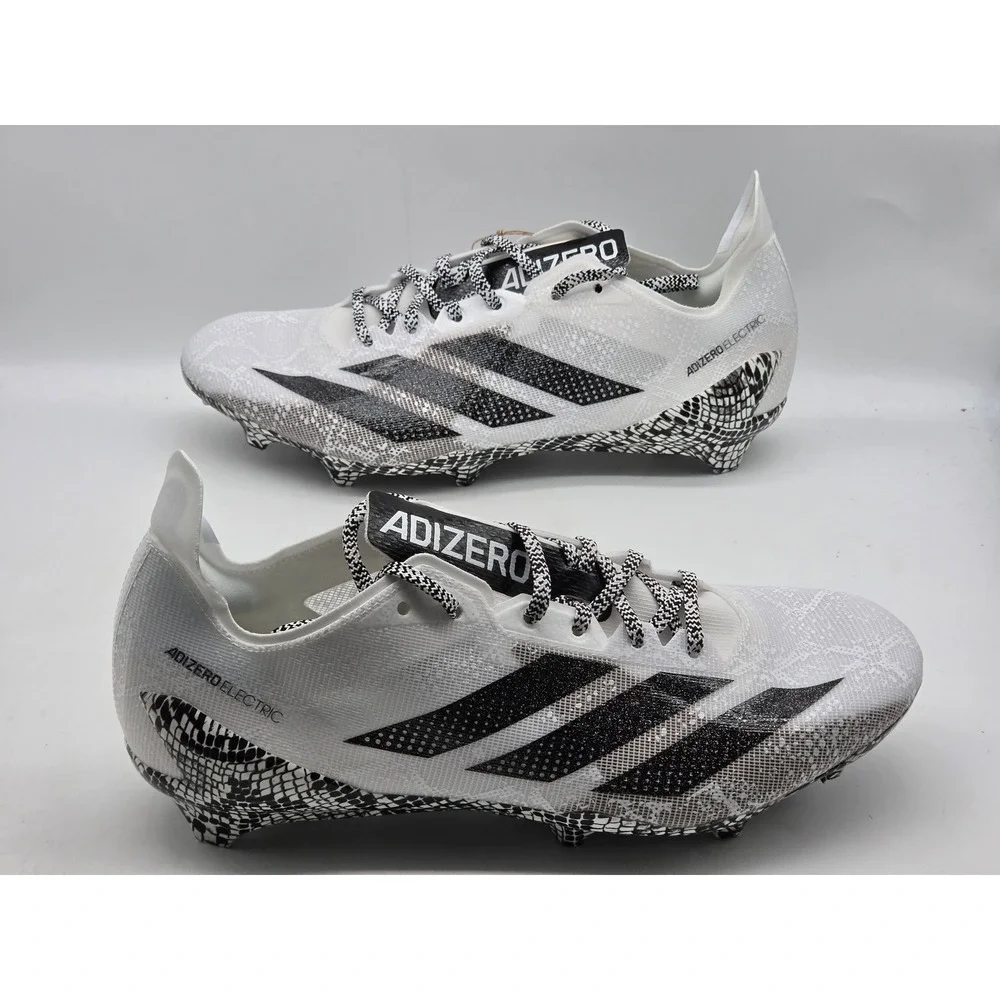 Adidas Adizero Electric Mens 13 White Black Football Cleats‎ Shoes IE8867 NWT